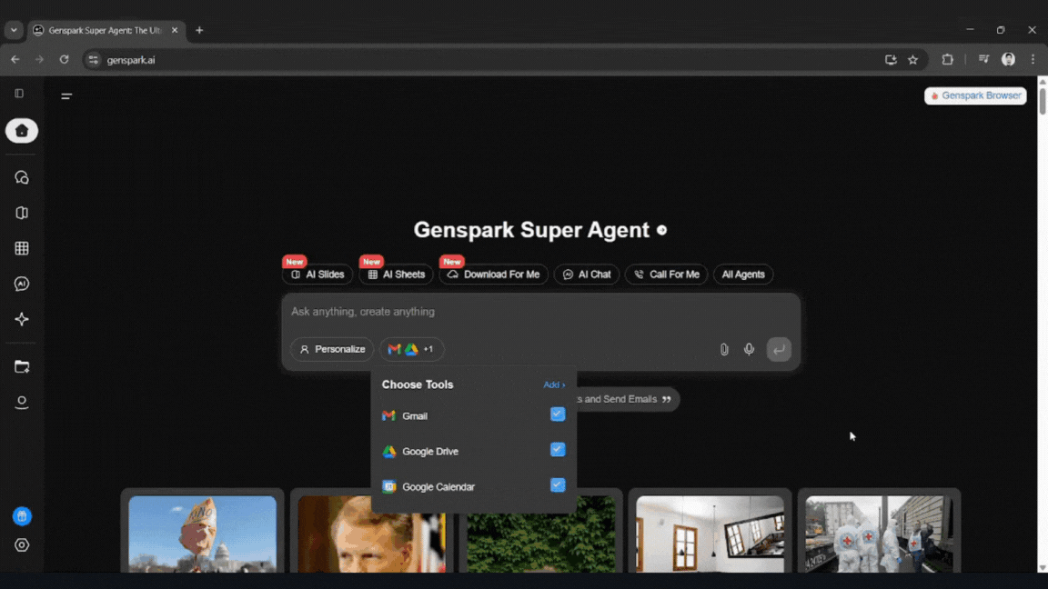 gensparkスーパーエージェントの使い方デモンストレーション